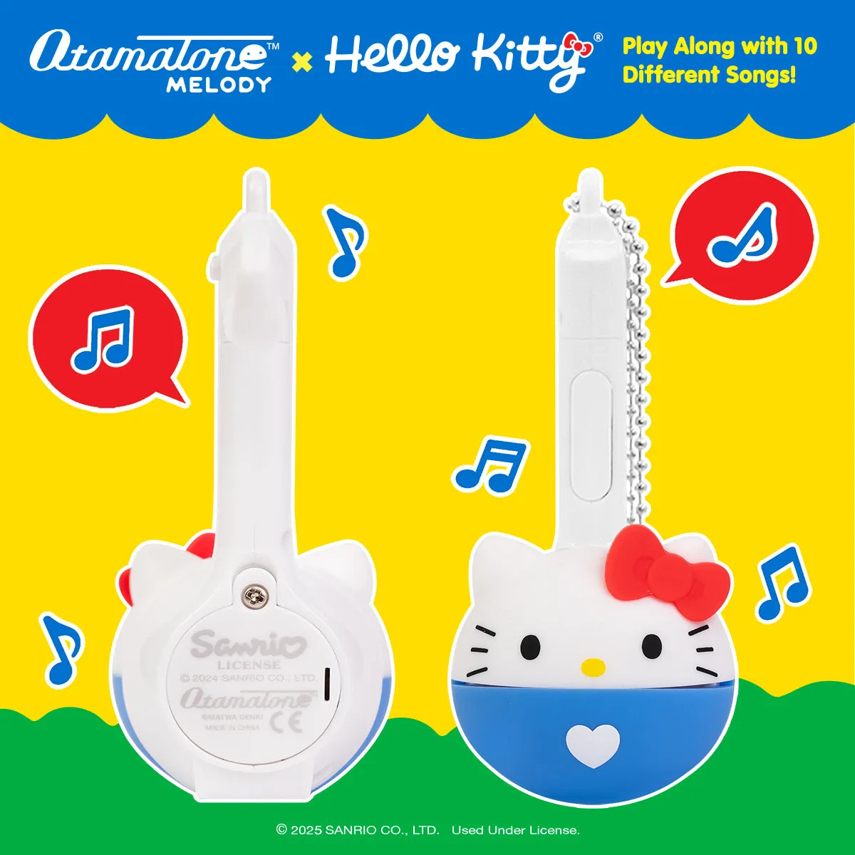 Hello Kitty Mini Otamatone Melody Charm musikalsk nøkkelring