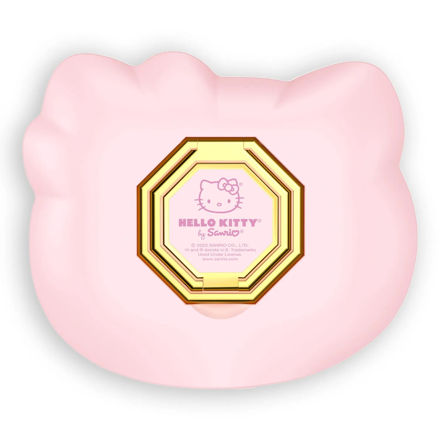 Hello Kitty x Impressions Vanity lommespeil med ringstativ rosa hvit LED
