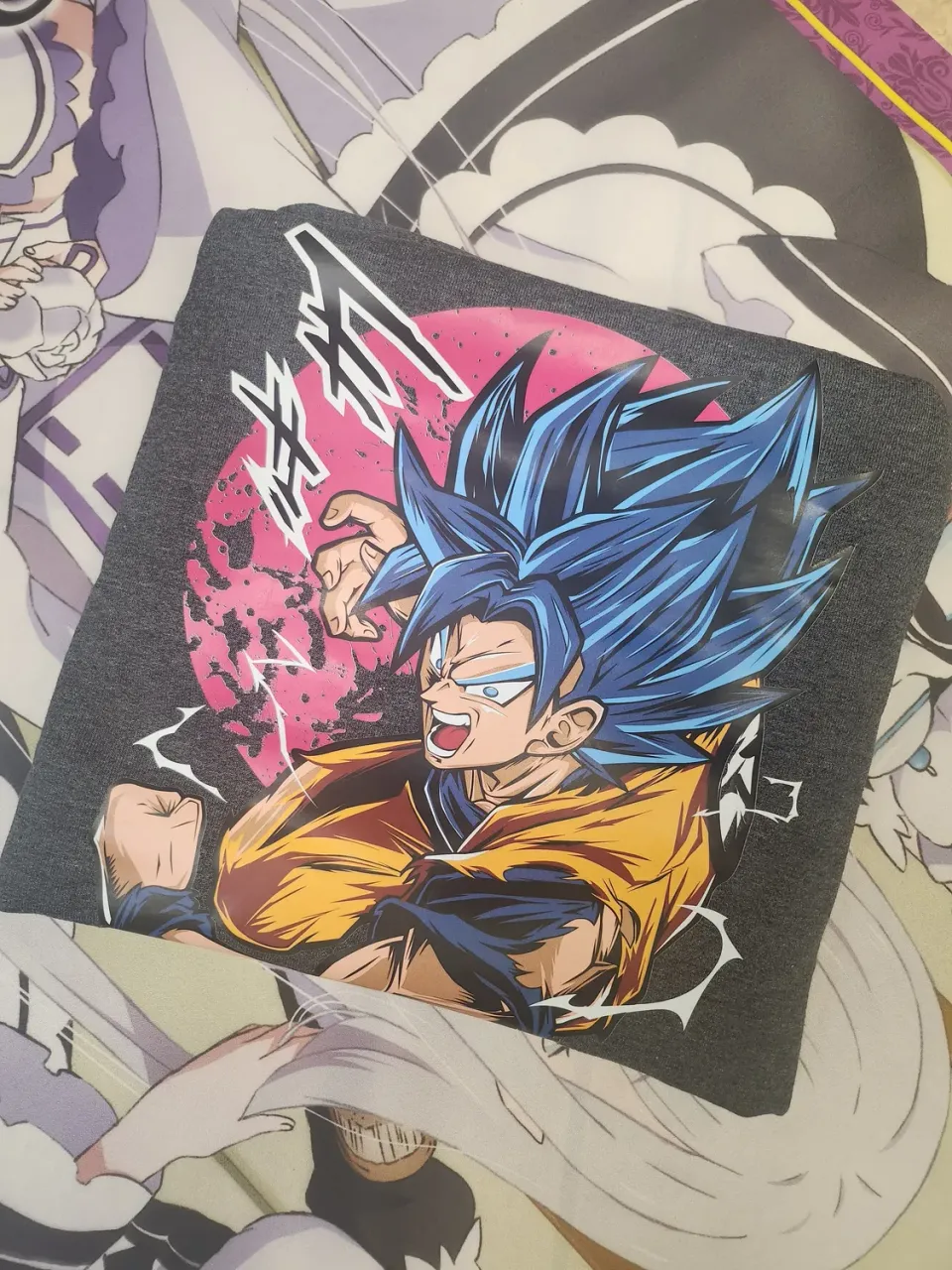 Anitaku Dragon Warrior Crewneck-genser S–XL med Goku-trykk