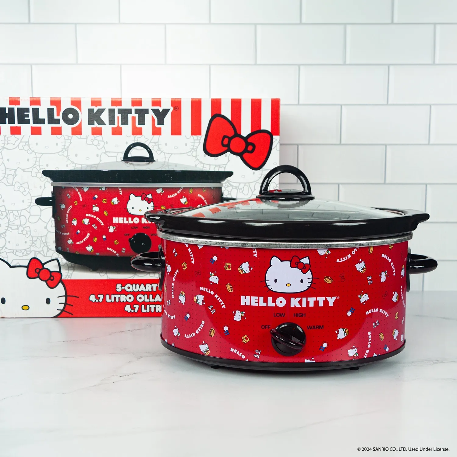 Hello Kitty 5-Quart Slow Cooker saktekoker 4,7 liter