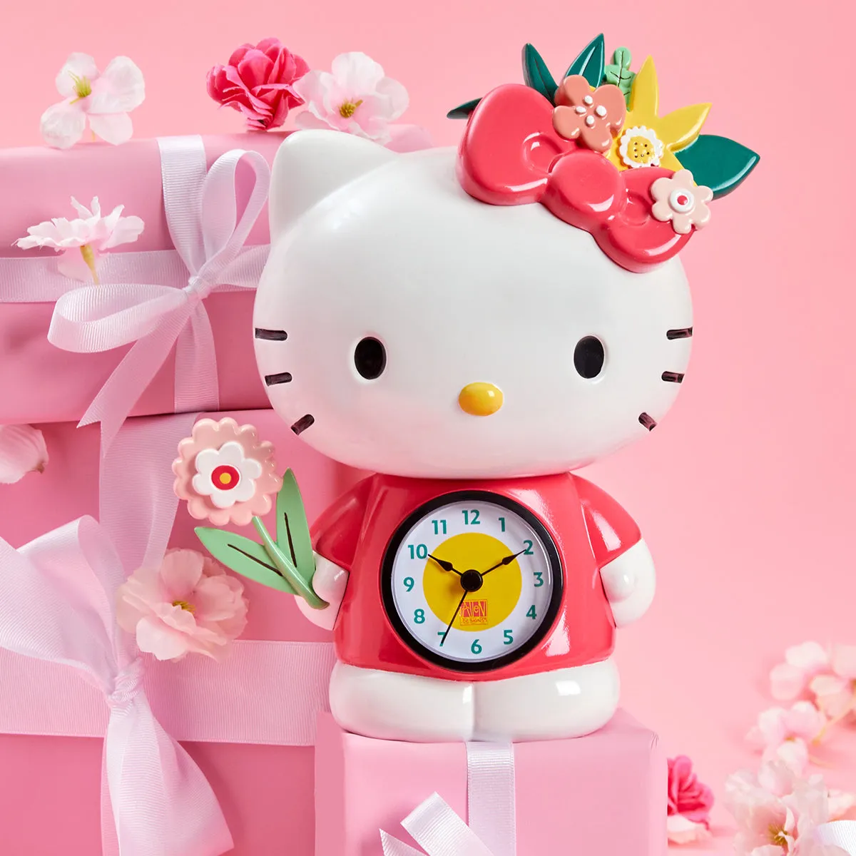 Hello Kitty Blossoms Desk Clock bordklokke blomster