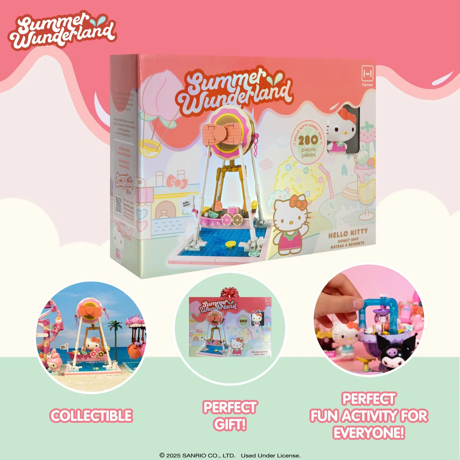 Hello Kitty Summer Wunderland Donut Ship byggesett byggeklosser
