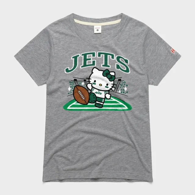 Hello Kitty x New York Jets Kickoff Tee T-skjorte dame grå XS–3XL