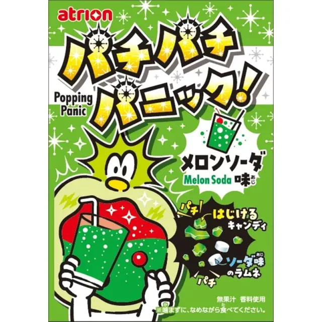 Pachi Pachi Panic! Melon Soda Flavor poppegodteri 5 g melon