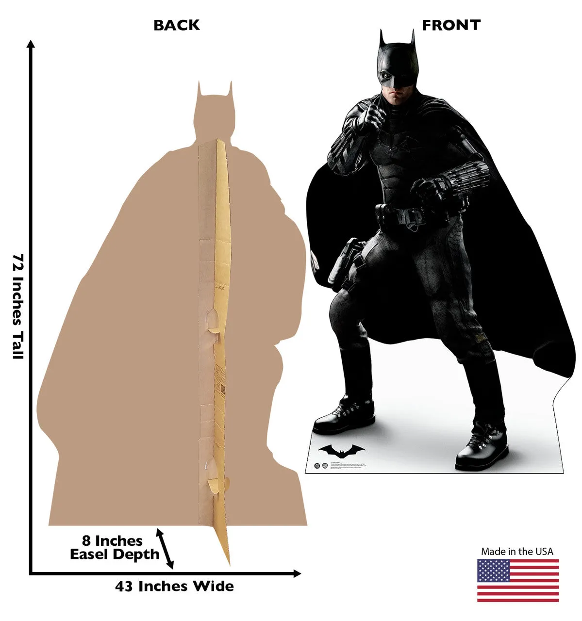 The Batman pappfigur livsstørrelse 183 × 109 cm