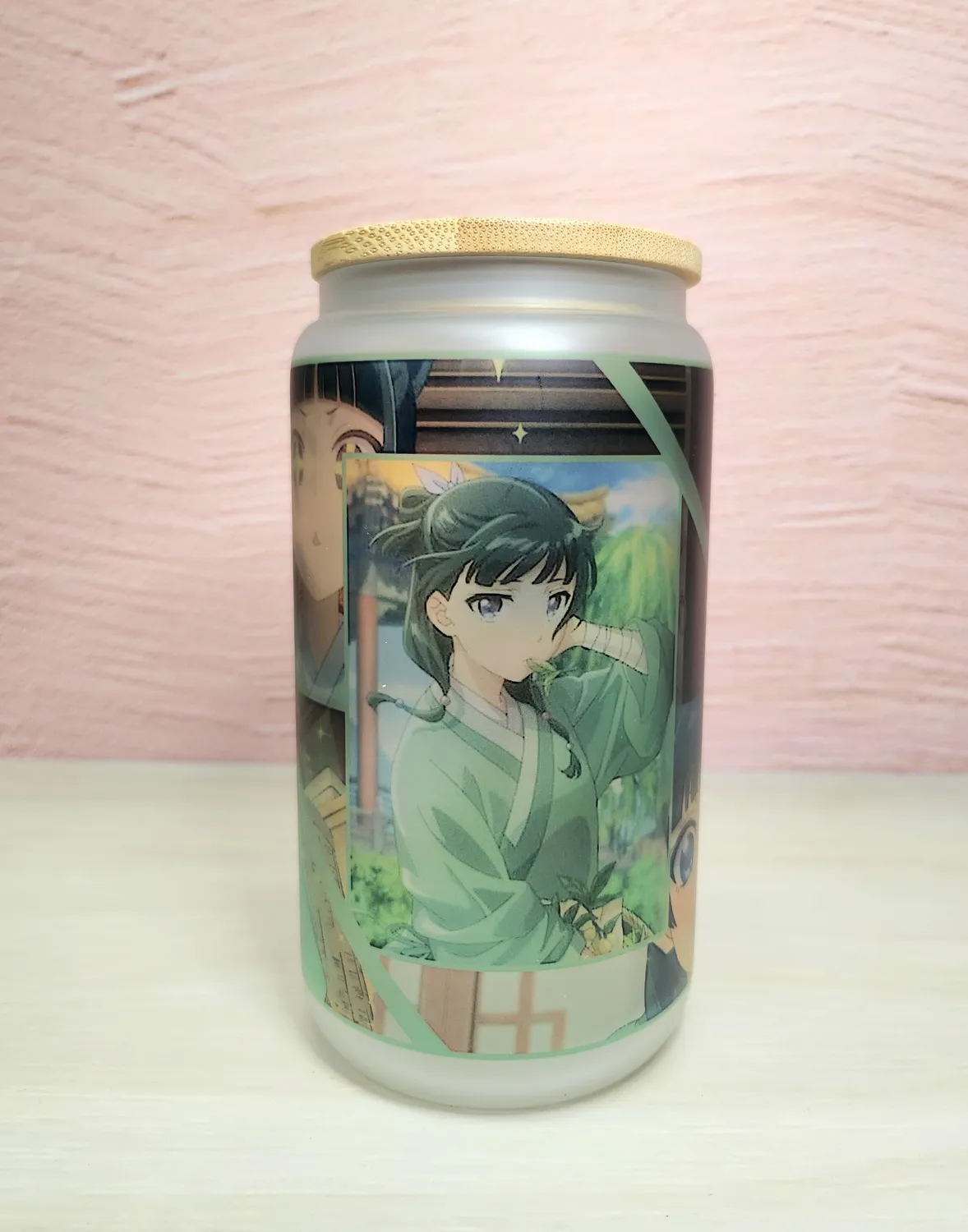 Anitaku Medicine Girl 16 oz tumbler frostet glass