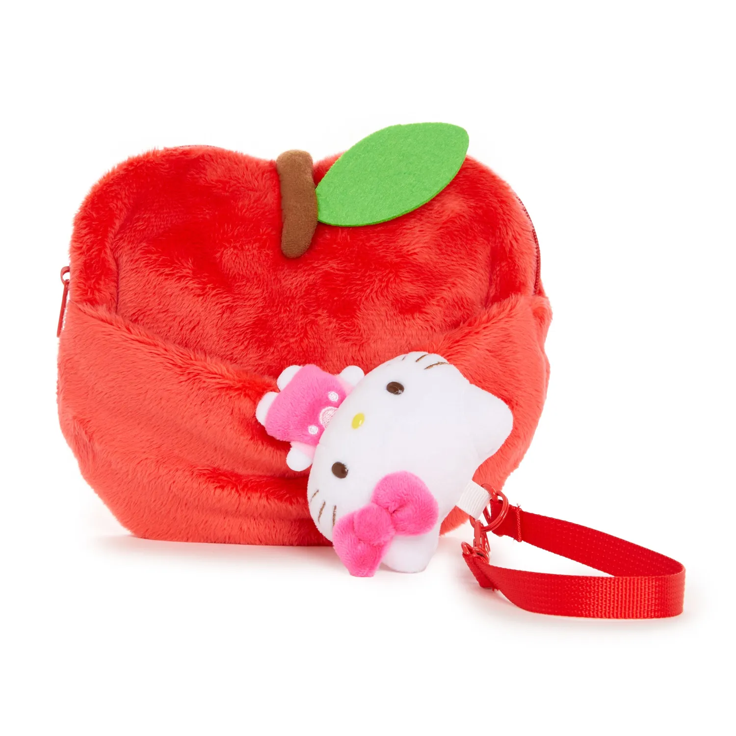 Hello Kitty 5 Apples Tall mini pung med uttrekkbar snor