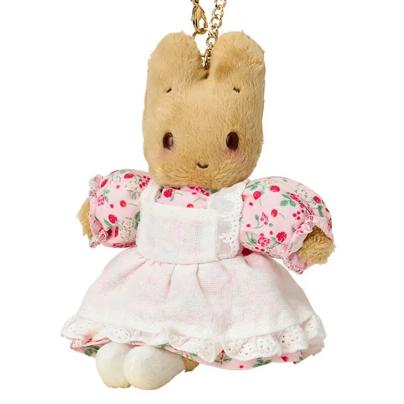 Hello Kitty Marroncream Pink Plush Bag Charm plysjanheng rosa 6 tommer