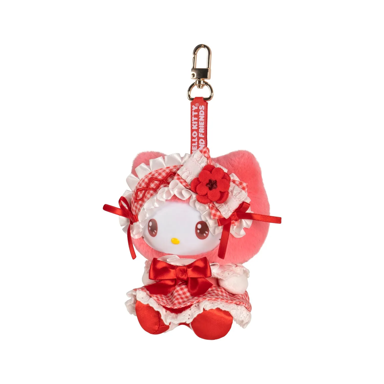 Hello Kitty Vinyl Clip Plush Mascot nøkkelring Lolita Bestie 15 cm