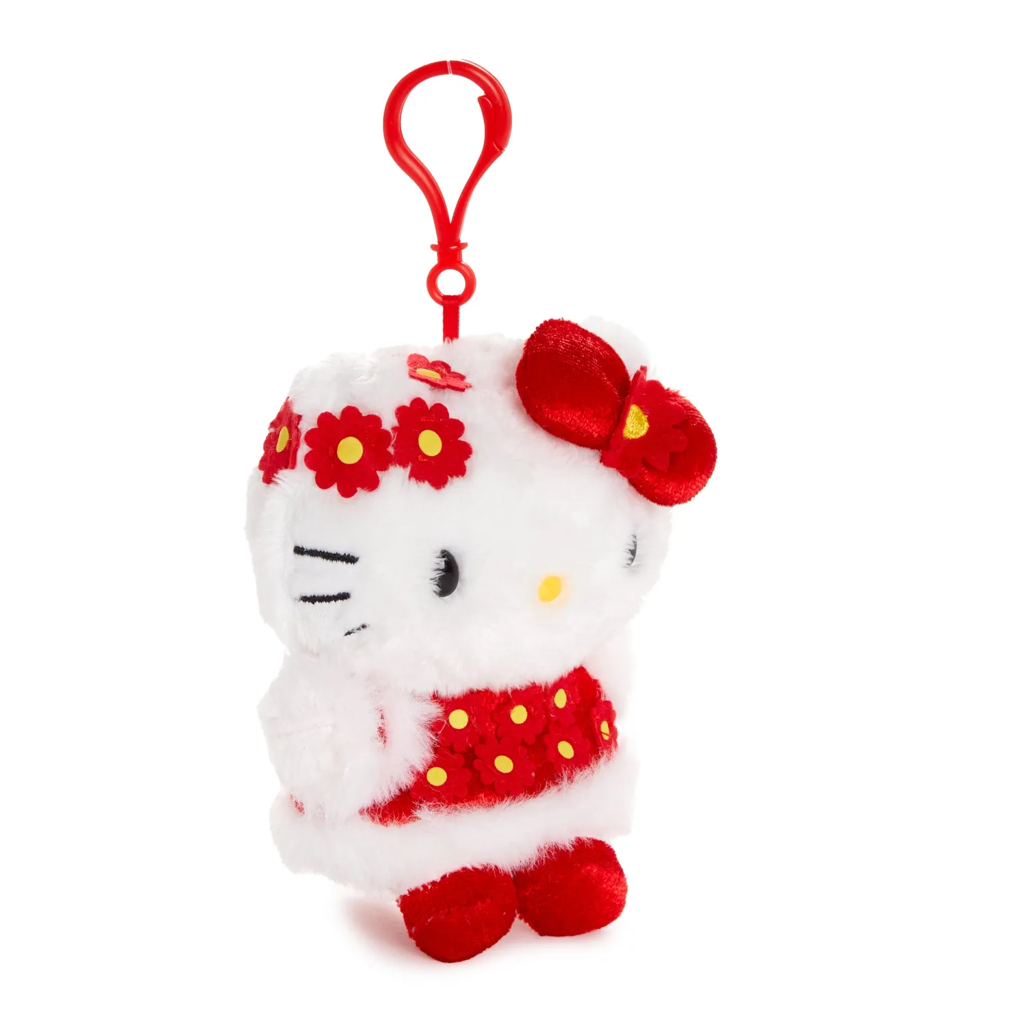 Hello Kitty Floral LNY Series kosedyr med klips 15 cm