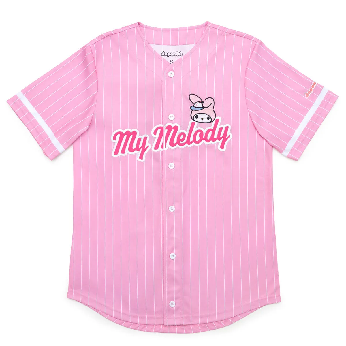 Hello Kitty My Melody Baseball Jersey baseballtrøye rosa XS–3XL broderi