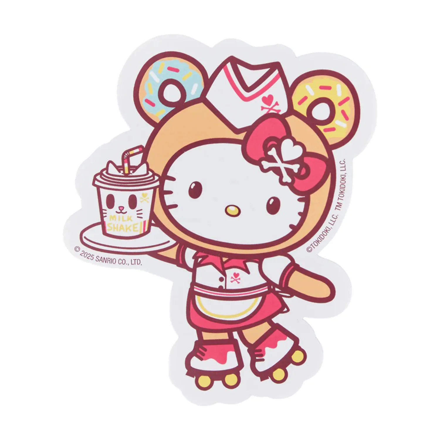 Hello Kitty x tokidoki Large Sticker klistremerke Fast Food vanntett