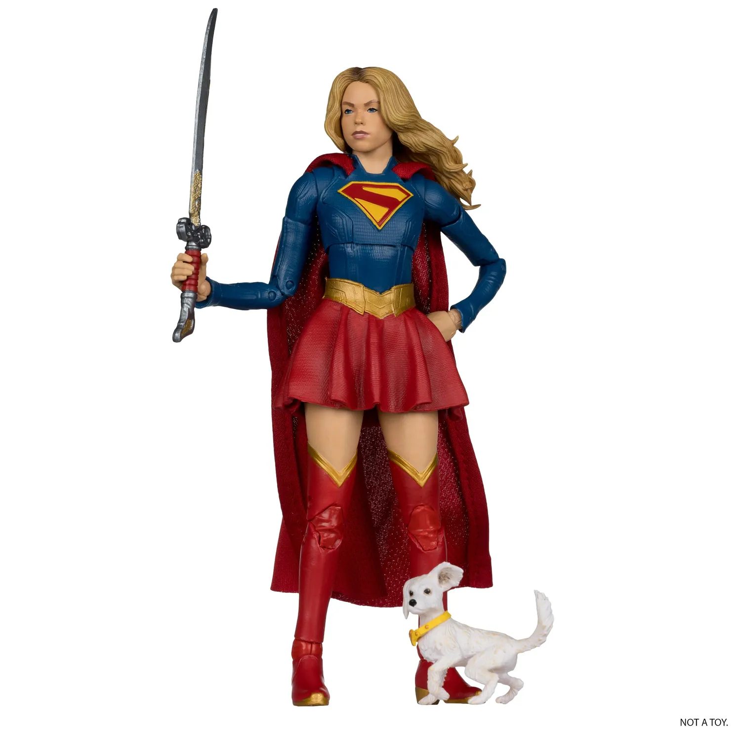Batman McFarlane Toys DC Multiverse Supergirl & Puppy Krypto actionfigur 7 tommer