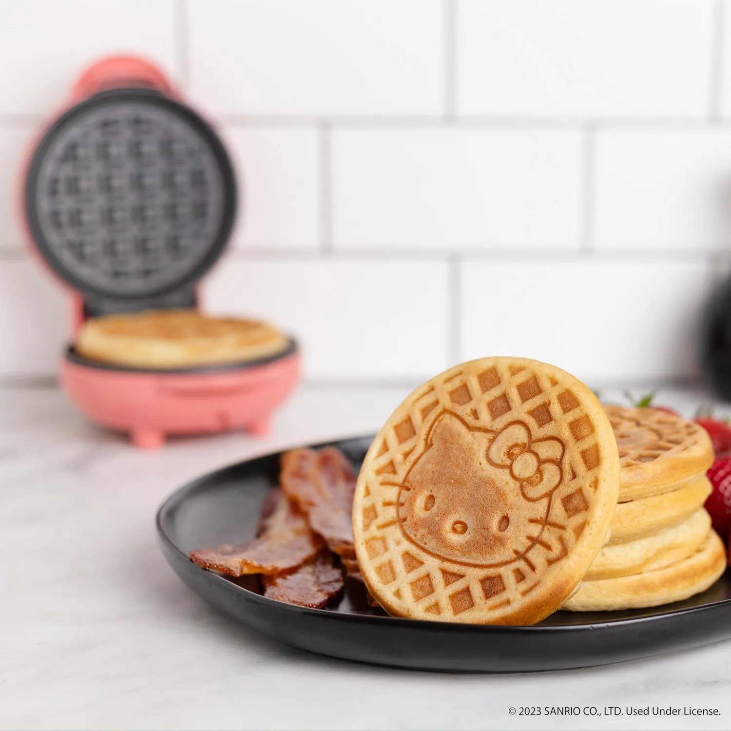 Hello Kitty Mini Waffle Maker vaffeljern 120 V