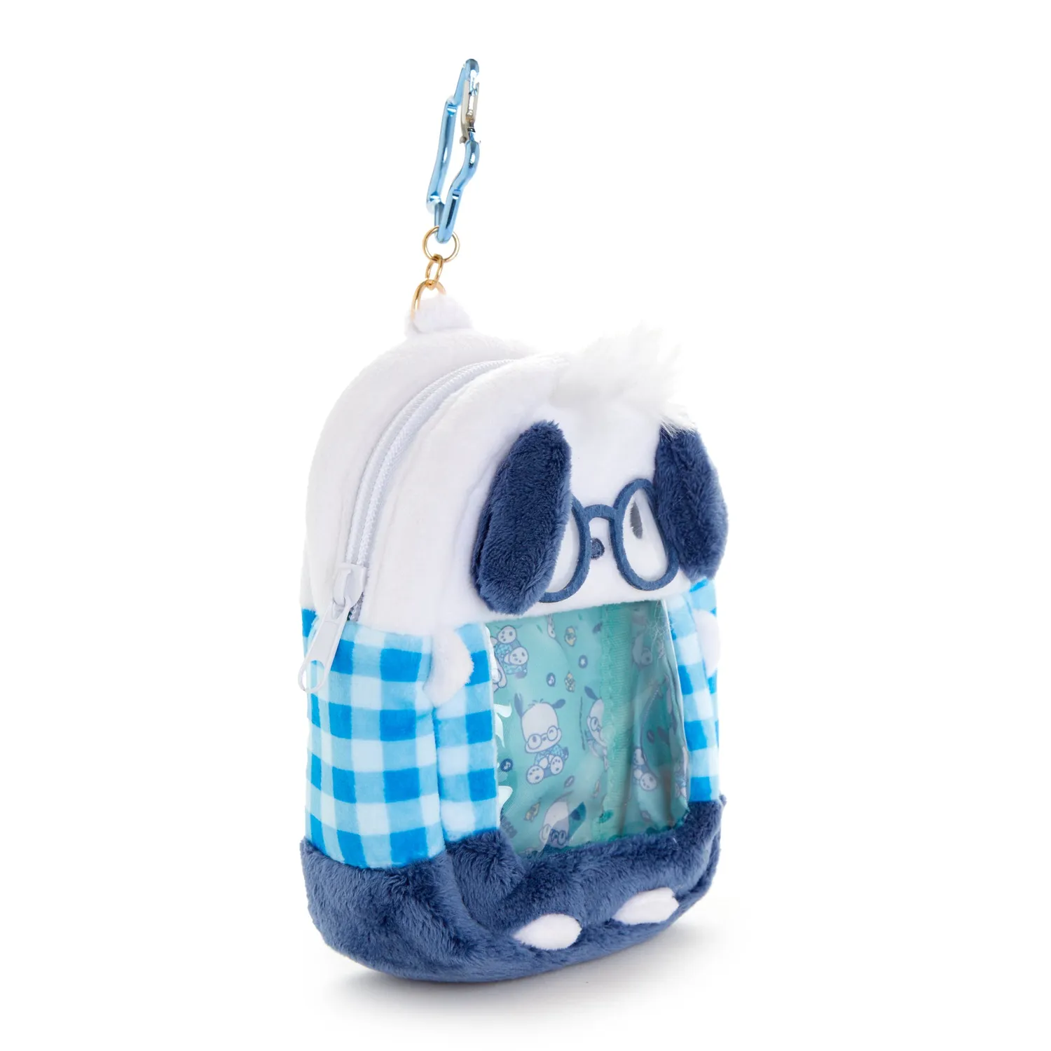 Hello Kitty Pochacco Mini Zipper Pouch (Glasses Series) minipung med karabinkrok