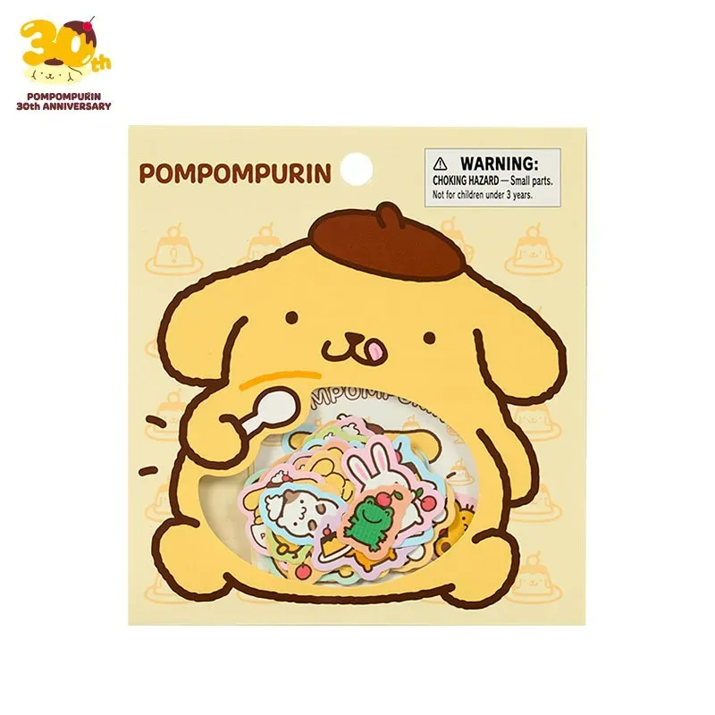 Hello Kitty 30th Anniversary Pompompurin 26-pc Sticker Pack klistremerker