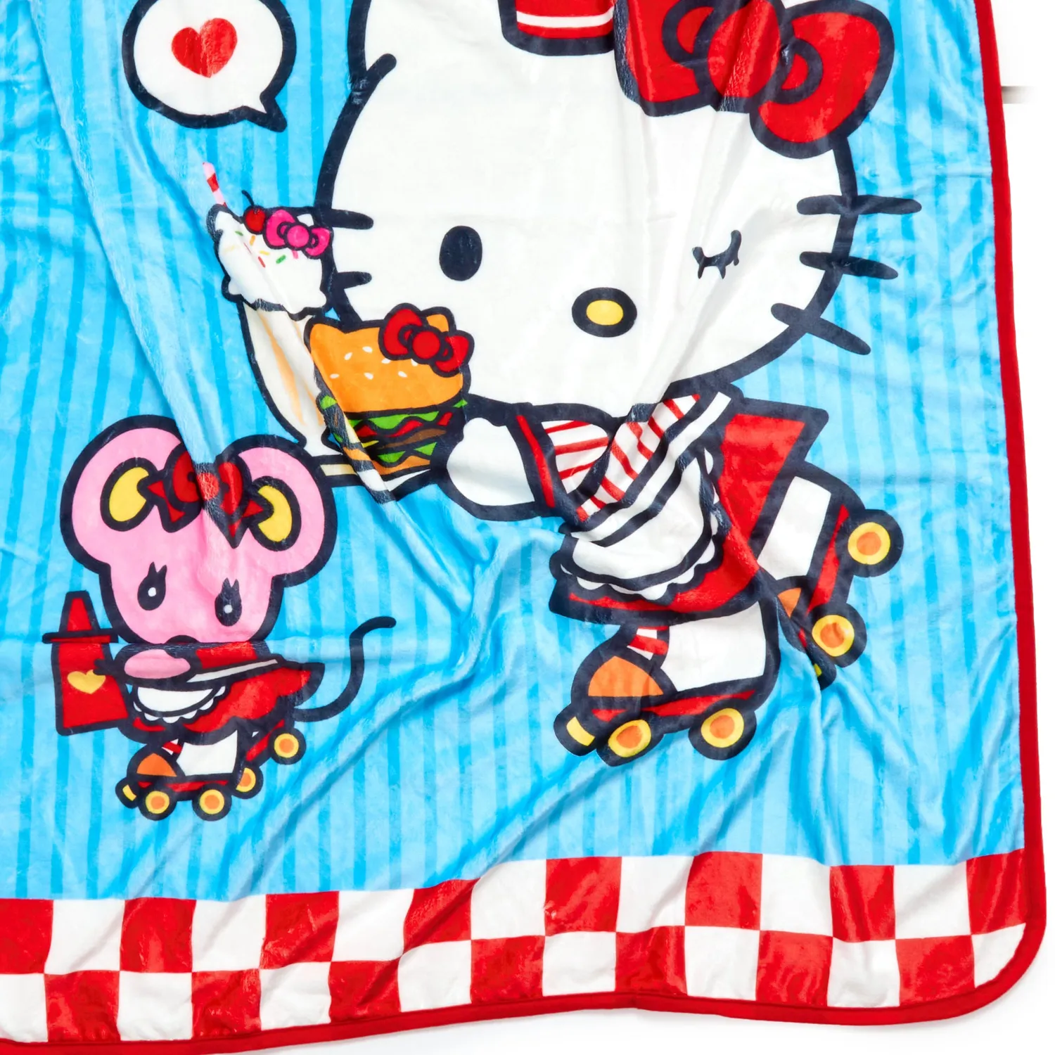 Hello Kitty Classic Carhop pledd 39,5 × 55,25 tommer polyester