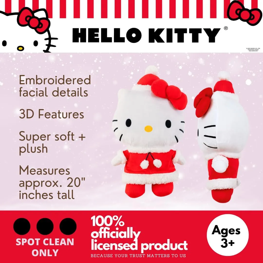 Hello Kitty Holiday Plush Cuddle Pillow Buddy julepute 20 tommer