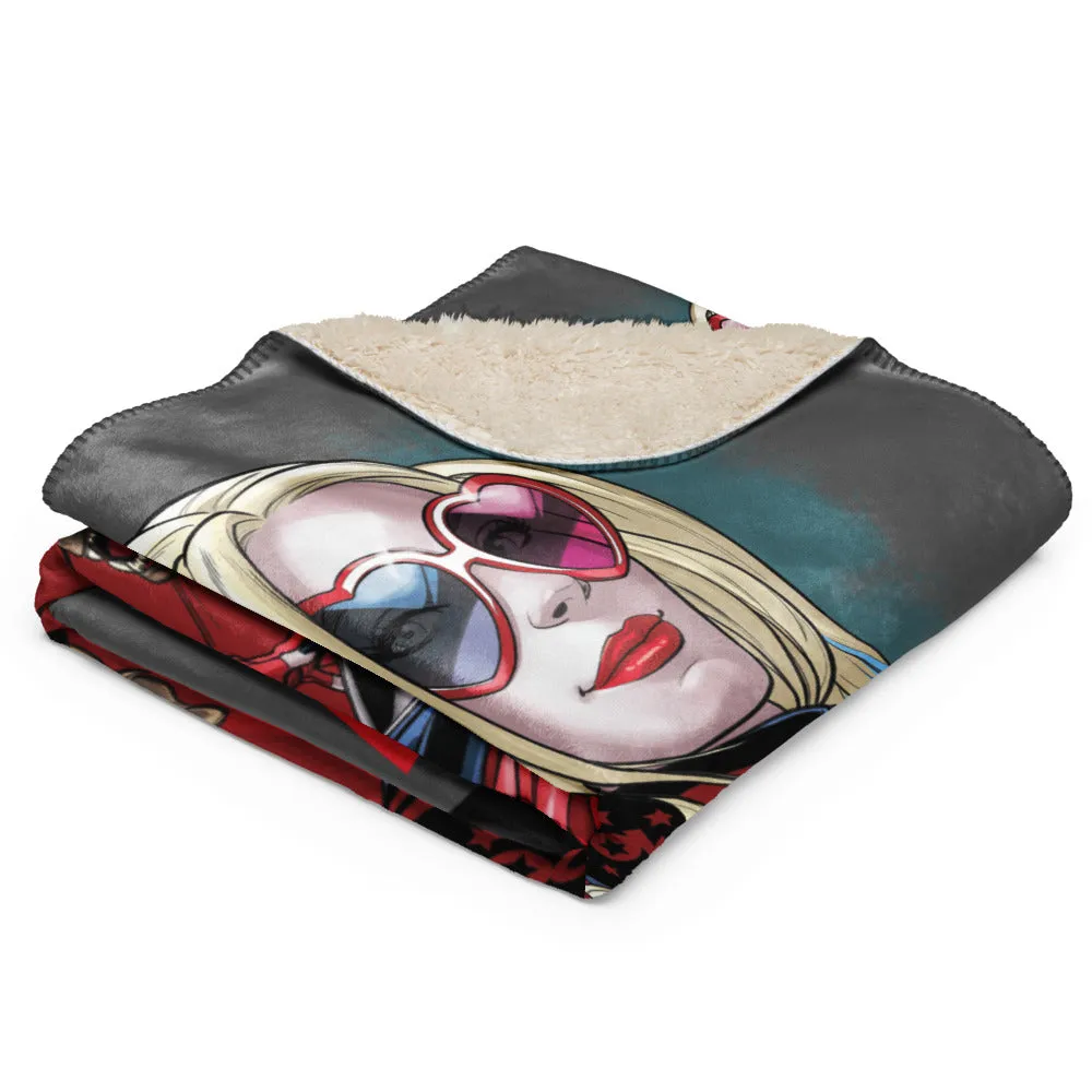 Batman HARLEY QUINN Top Billing Sherpa-teppe 50 x 60 tommer
