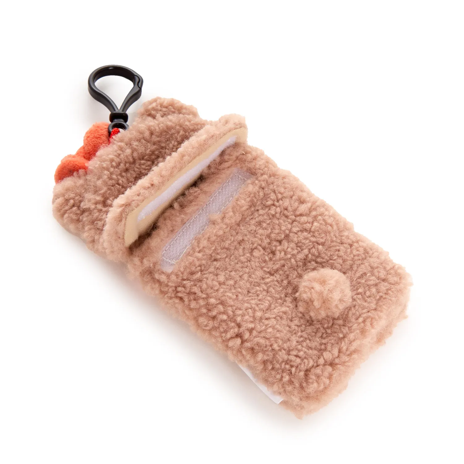 Hello Kitty Latte Bears ID-kortholder med klype, beige sherpa