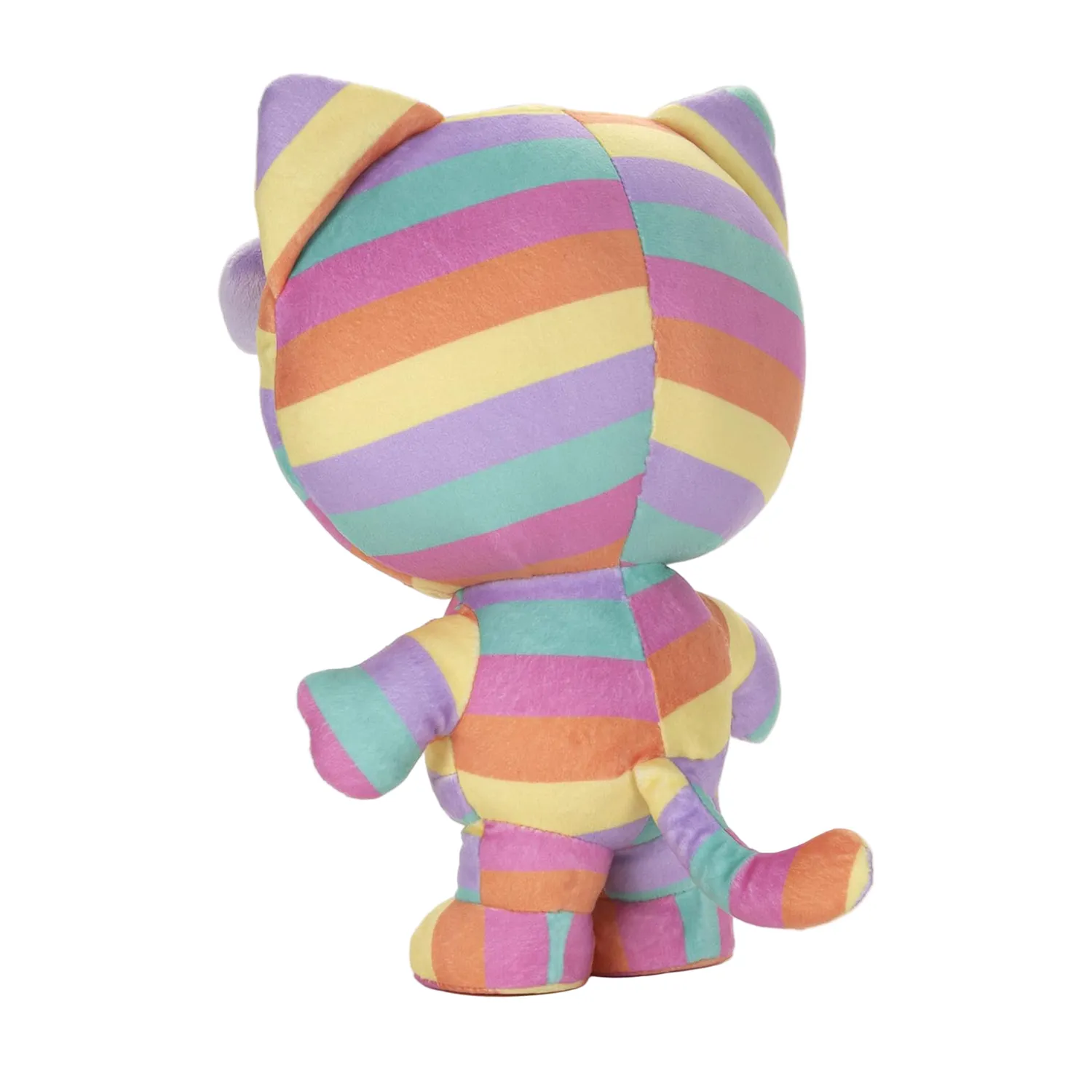 Hello Kitty x GUND 10" Rainbow Onesie-bamse, pastellregnbue