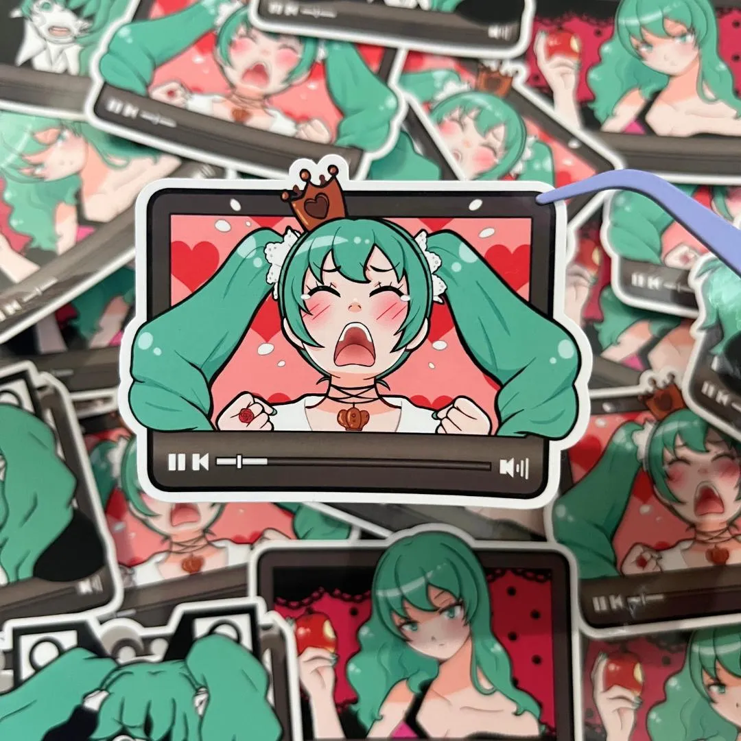 Kururu4ever Hatsune Miku Classics klistremerker 3 sanger vanntette