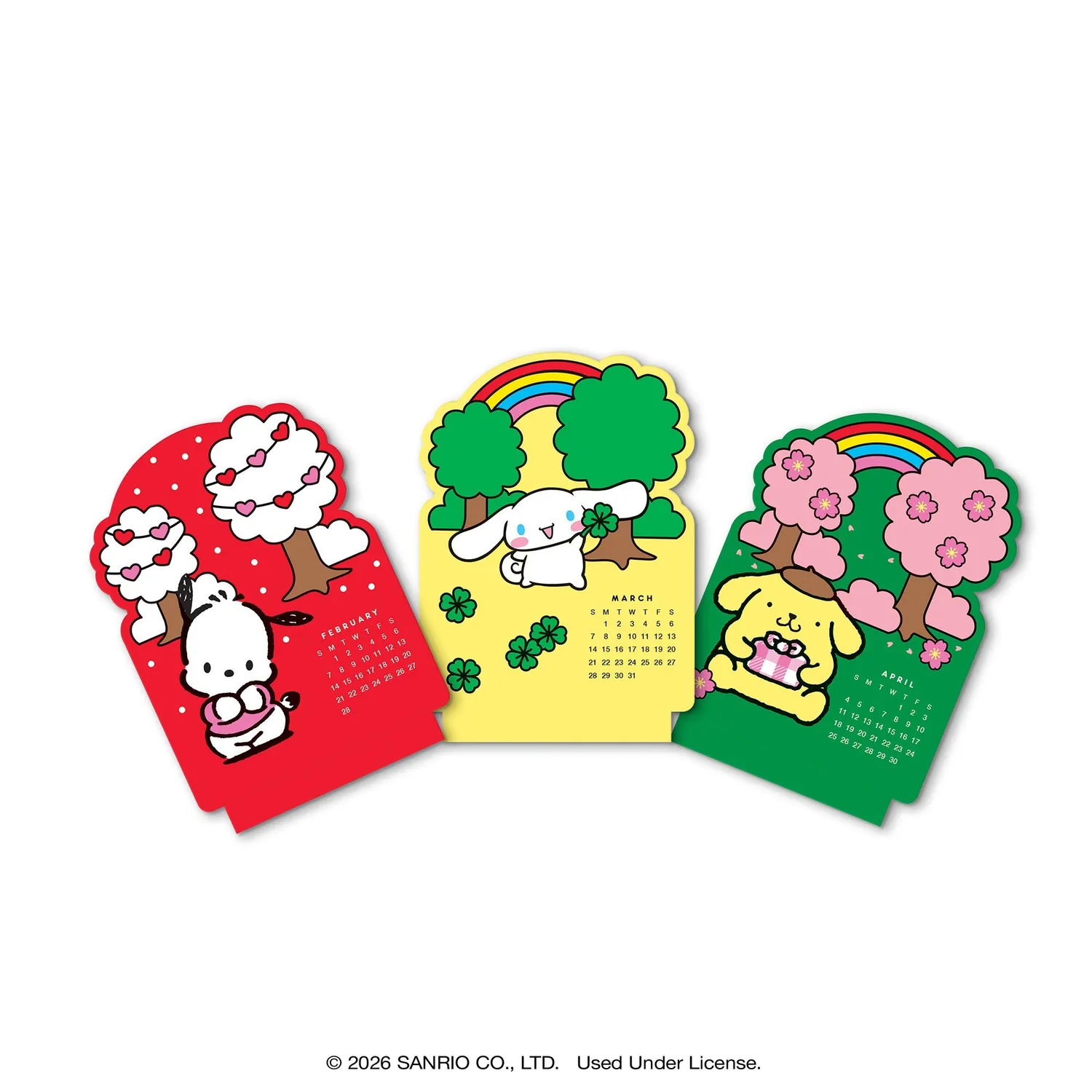 Hello Kitty and Friends Retro 2027 minikalender med trestativ