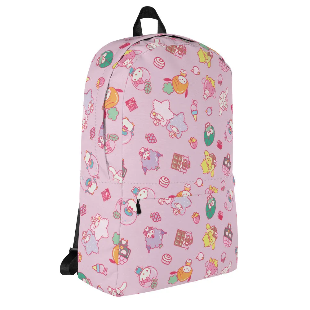 Hello Kitty and Friends Eats & Treats All-over Print Backpack ryggsekk