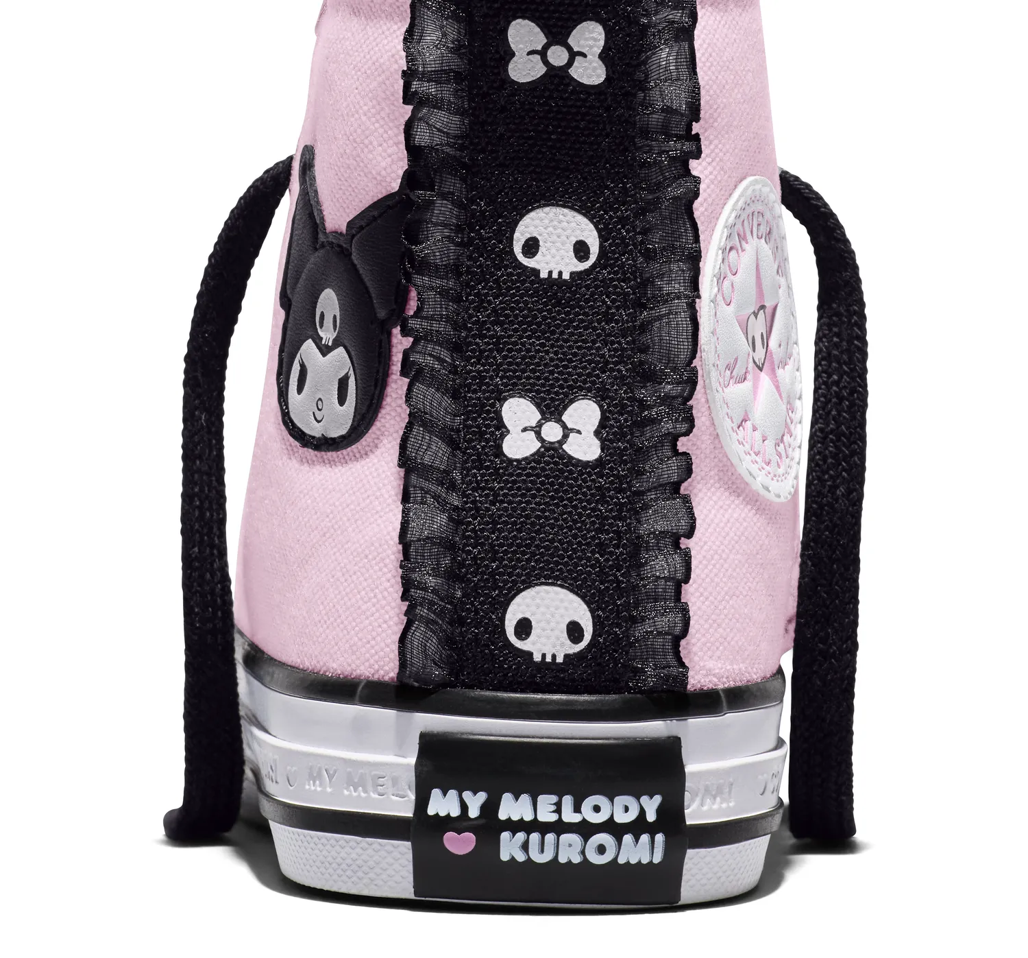 Converse My Melody & Kuromi Chuck Taylor All Star Hi barnesko svart rosa