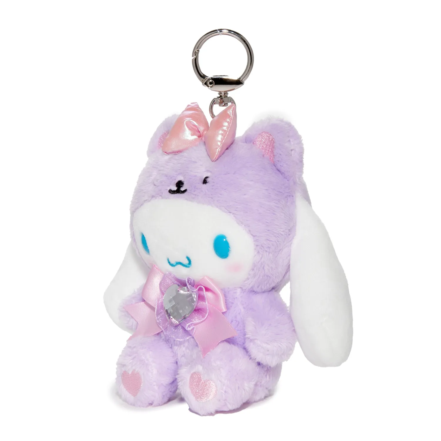 Hello Kitty Cinnamoroll Birthstone Mascot nøkkelring februar ametyst
