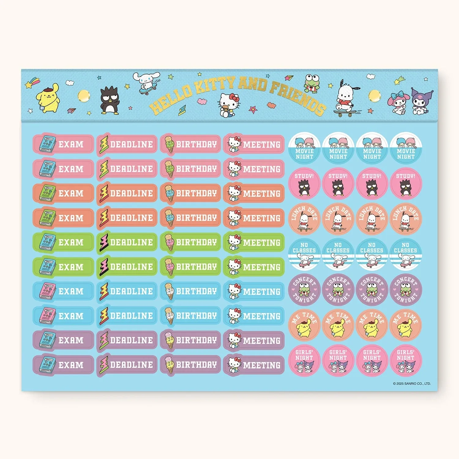 Hello Kitty and Friends College Letters ukesplanlegger blå 60 ark
