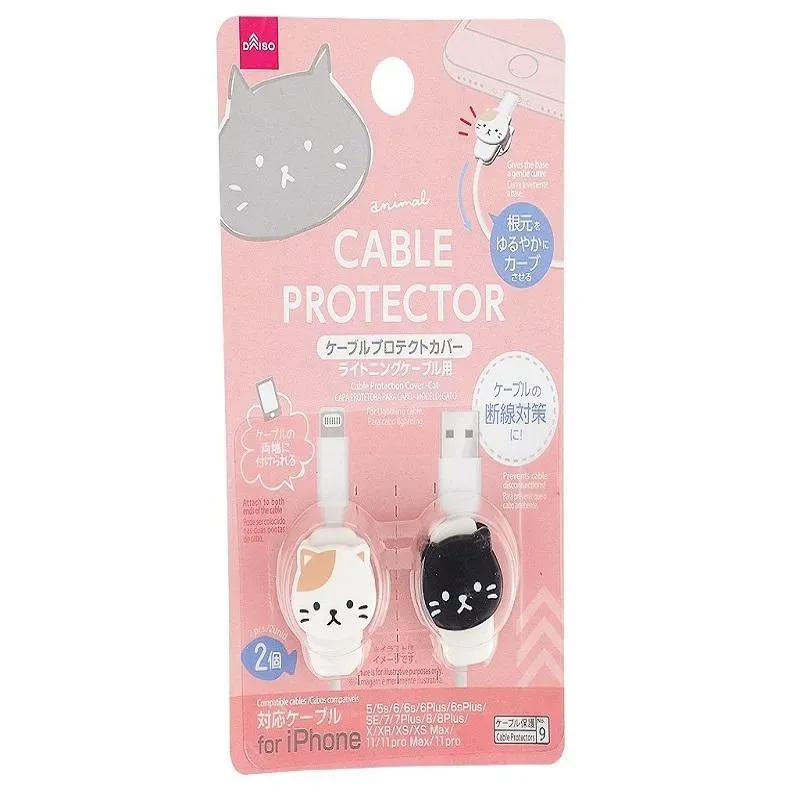 Neo Tokyo iPhone Cable Protector Cat kabelbeskyttere, 2 stk