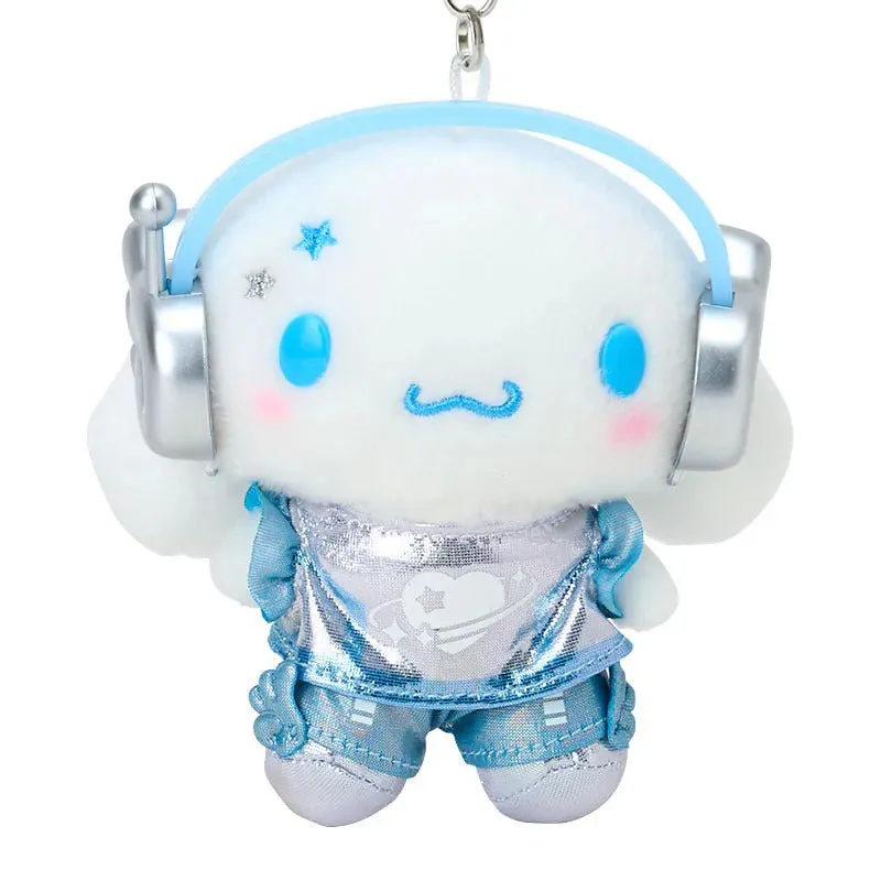 Sanrio Tokimeki Planet Cinnamoroll Plush Mascot Keychain nøkkelring 1 stk romdrakt