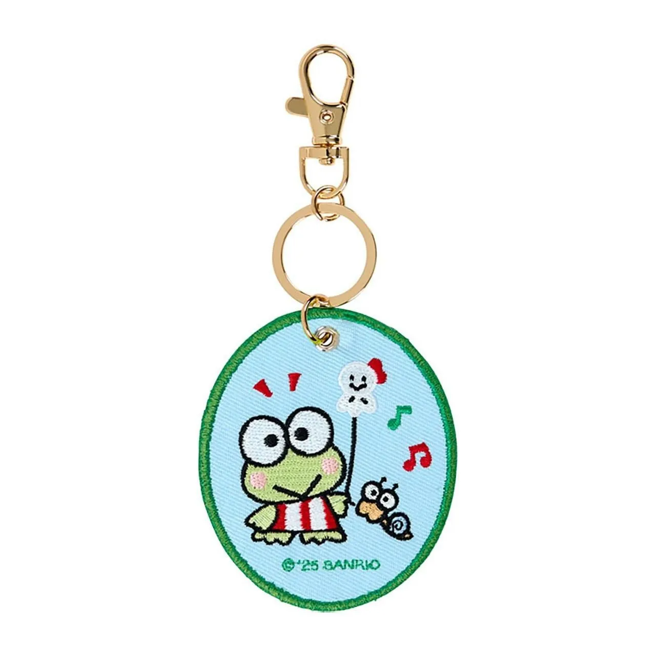 Hello Kitty Sanrio Character Award Keroppi maskotnøkkelring brodert