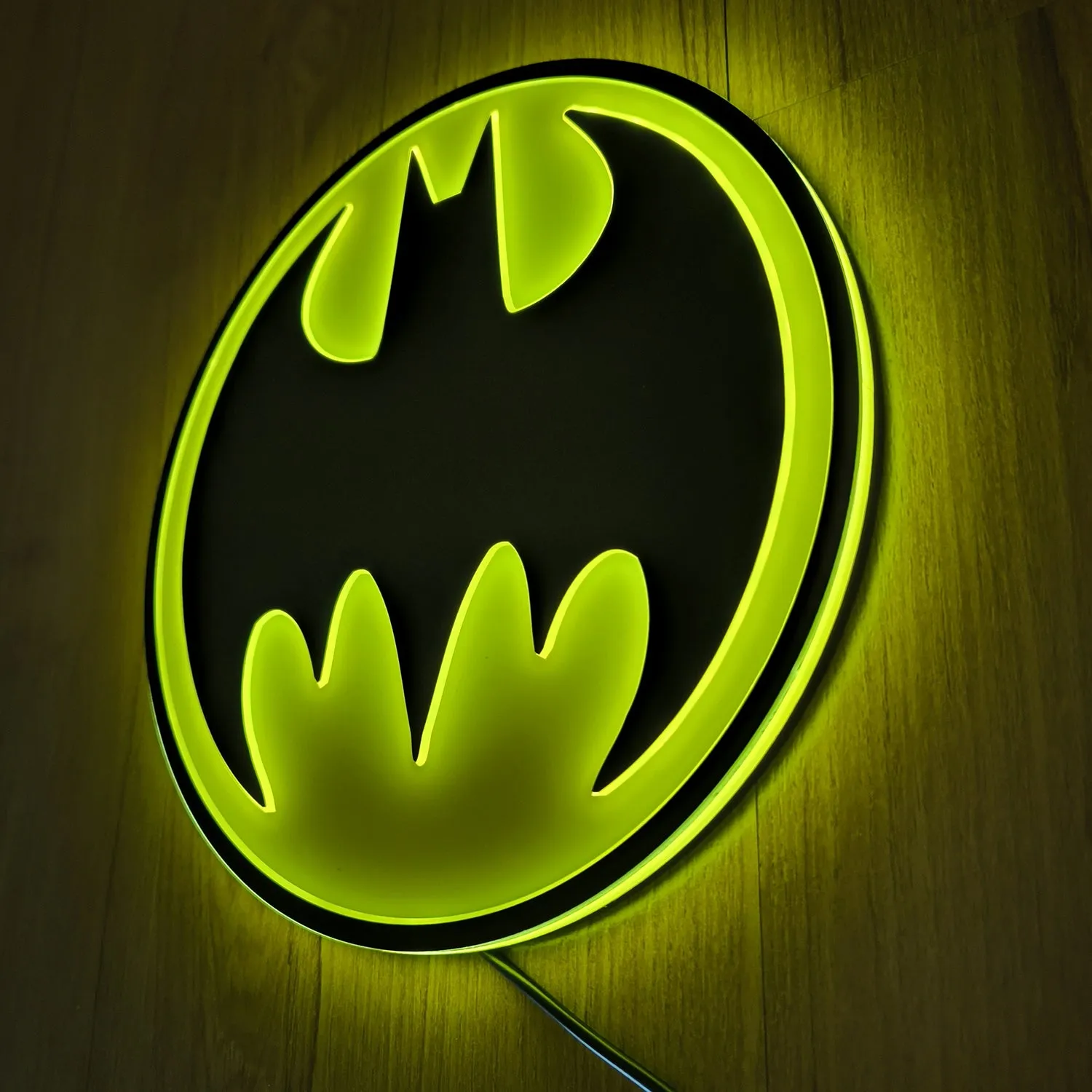 Batman Vintage Brandlite LED Logo Light LED-lampe 23 cm med USB-adapter