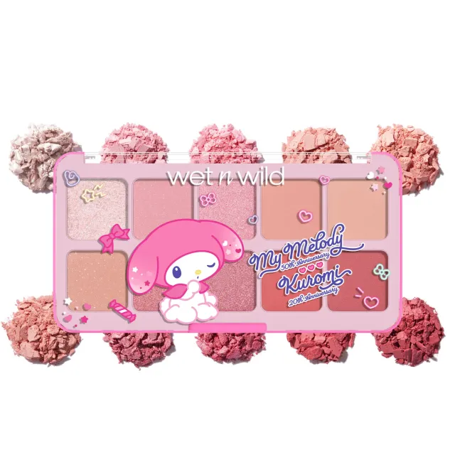 Wet n Wild My Melody & Kuromi Eye & Face Palette My Melody 10 farger
