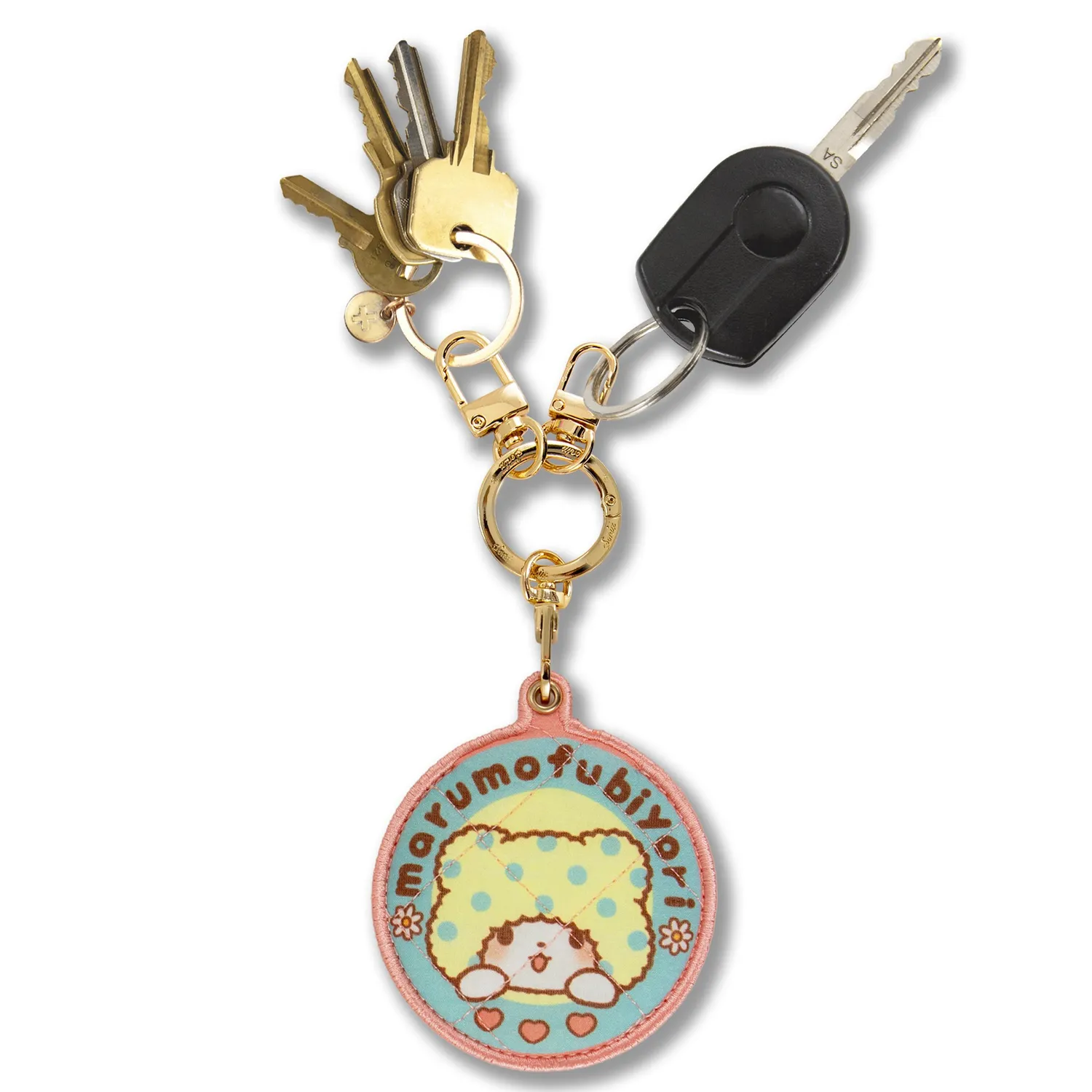 Hello Kitty Marumofubiyori x Sonix AirTag nøkkelring i vegansk skinn