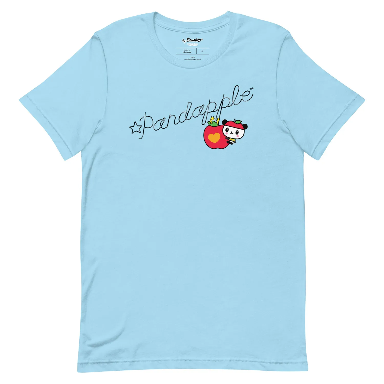 Pandapple Dotted Signature T-skjorte hvit XS–4XL i bomull