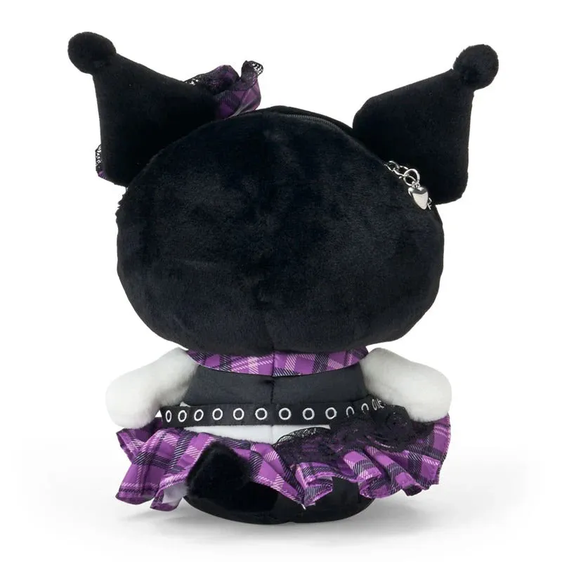 Hello Kitty Rock ’n’ Check Kuromi Plush Crossbody Bag skulderveske