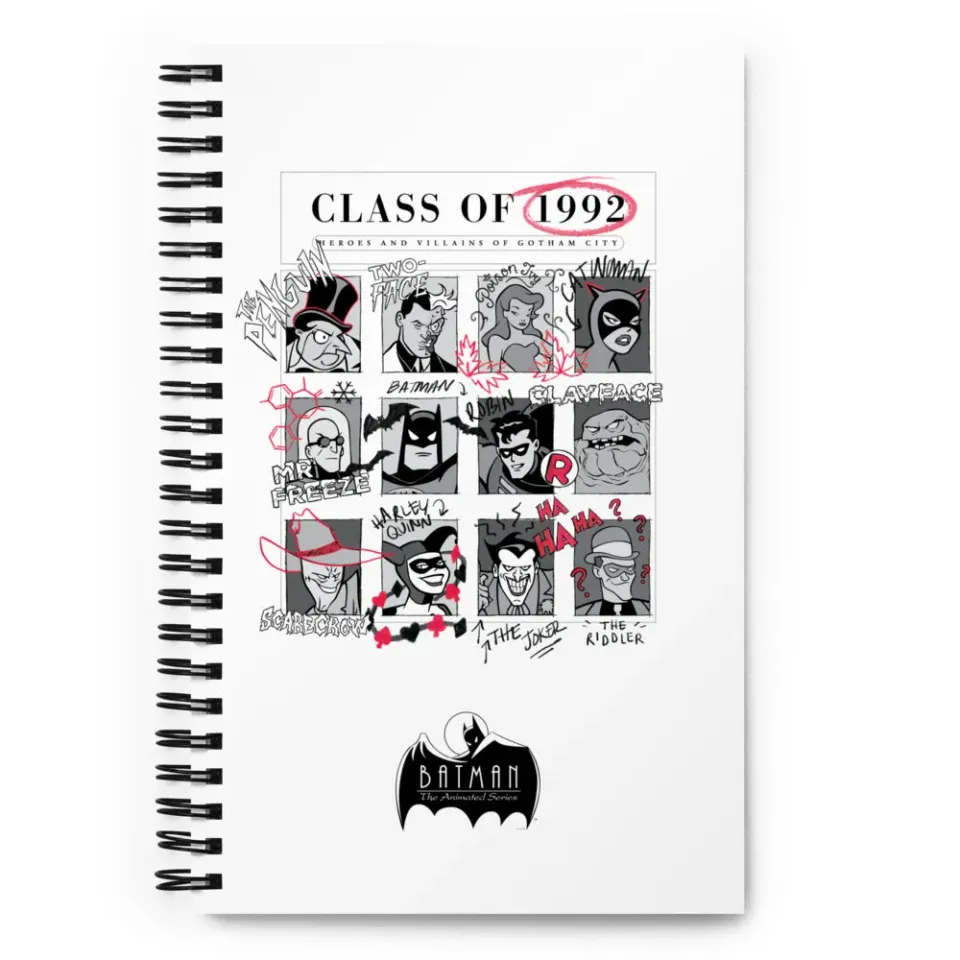 Batman: The Animated Series Class of 1992 spiralnotatbok One Size prikket