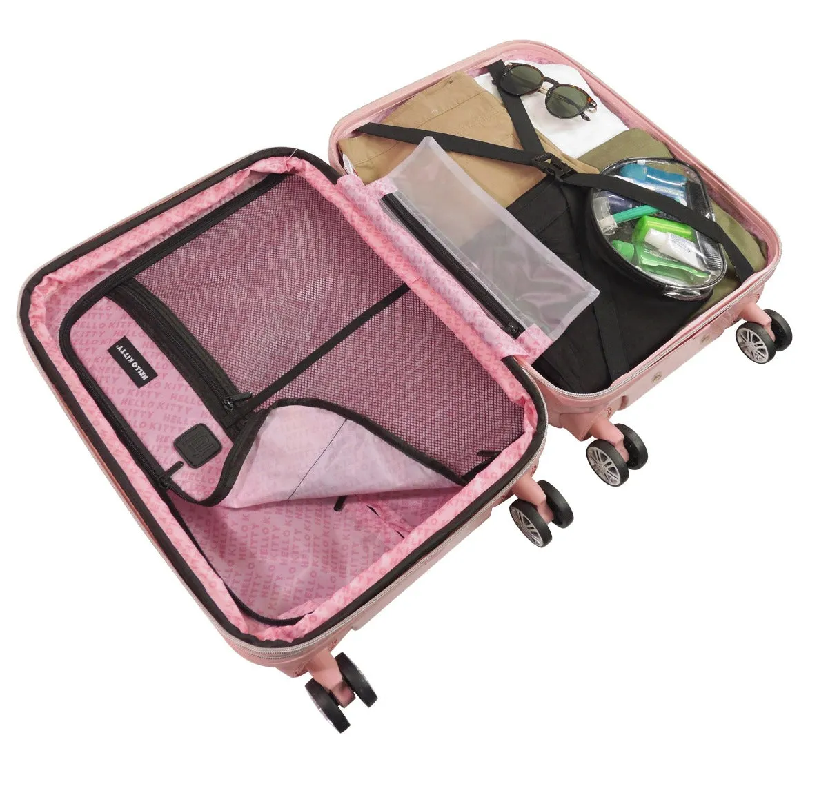 Hello Kitty FUL 22" Pose koffert rosa utvidbar