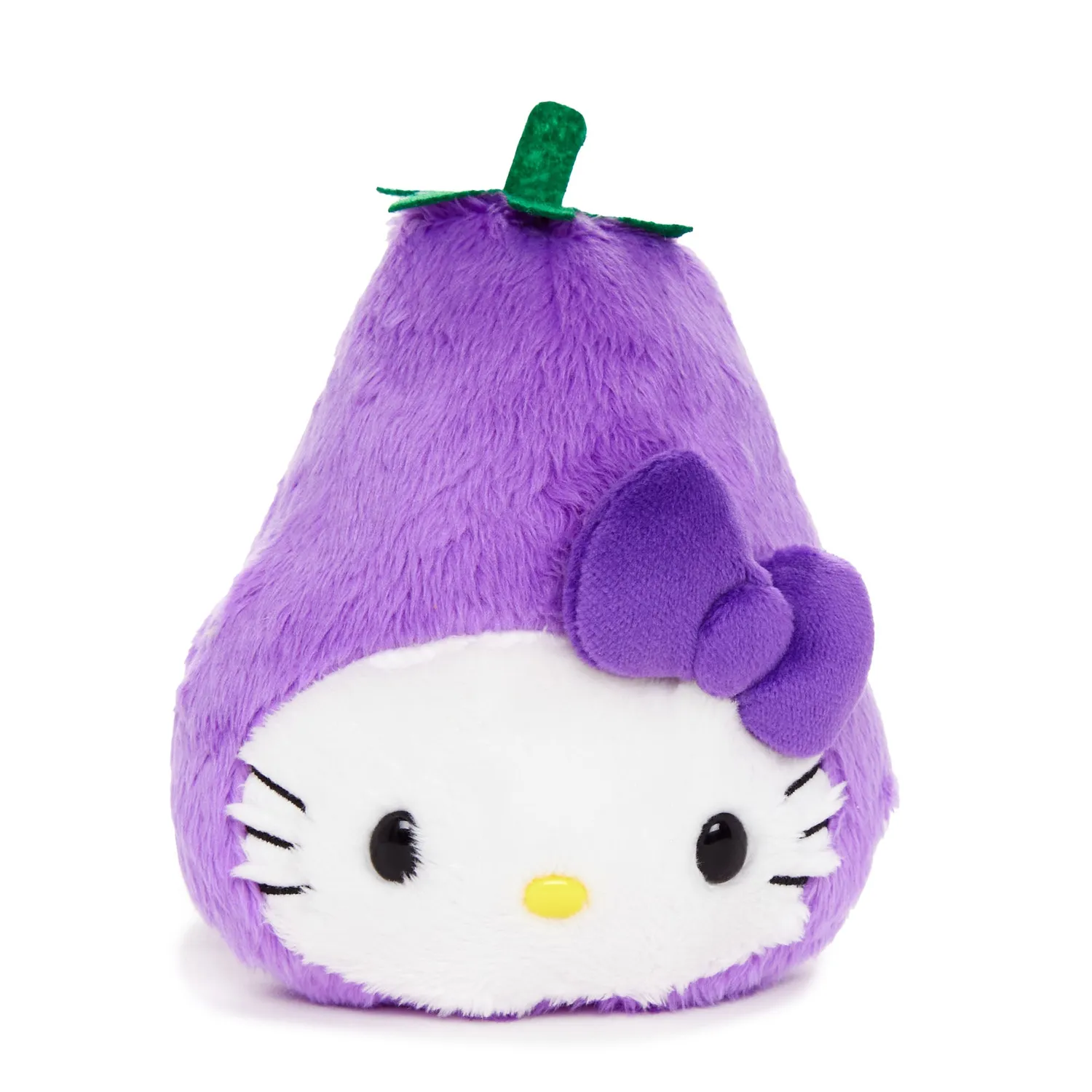 Hello Kitty Eggplant Plush Mascot Clip kosedyrklype aubergine 4 tommer