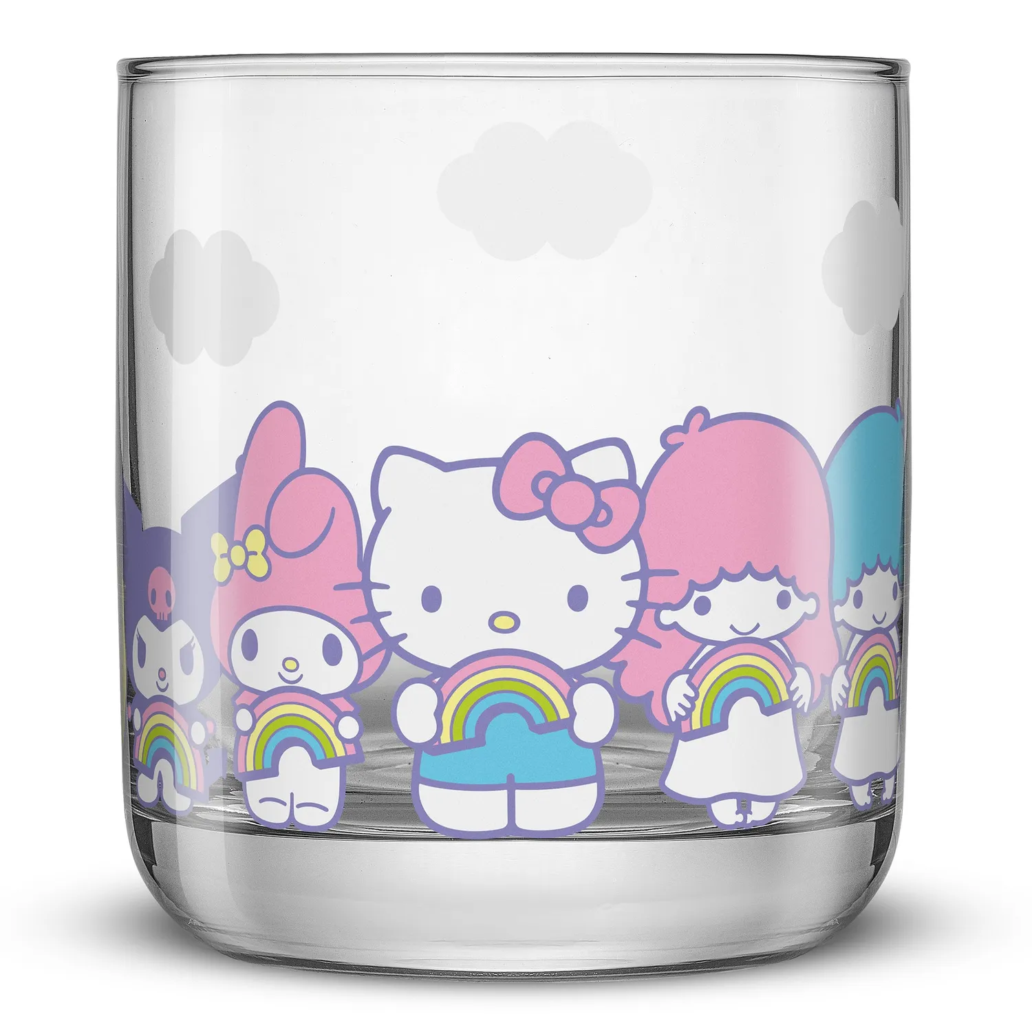 Hello Kitty and Friends Rainbow drikkeglass 4 stk blyfritt glass