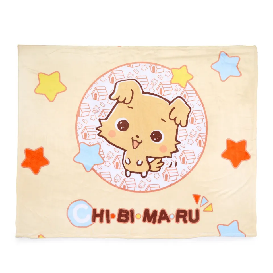 Hello Kitty Chibimaru Cheerful Pup Throw Blanket pledd 127 × 152 cm polyester