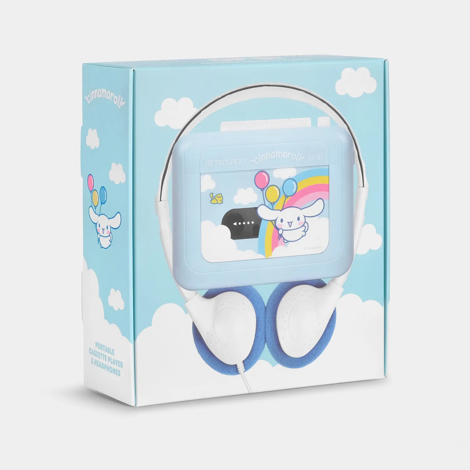 Cinnamoroll Classic CP-81 kassettspiller med hodetelefoner