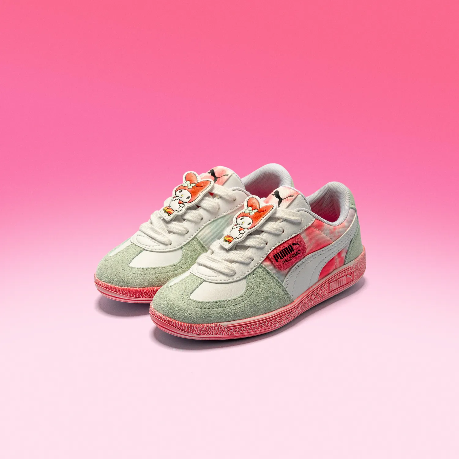 Hello Kitty x PUMA Palermo Youth joggesko hvit Magic Rose str. 4–7 skinn