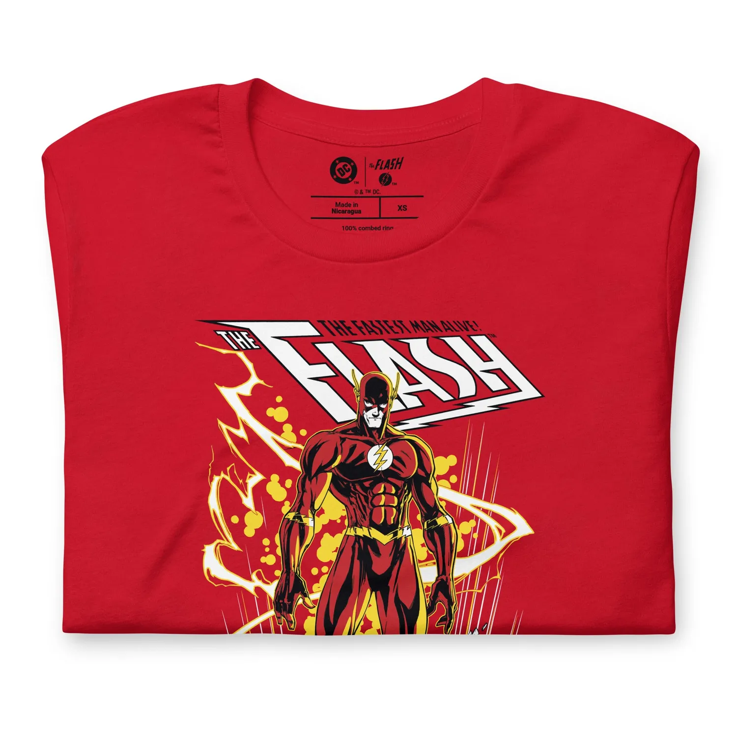 The Flash Fastest Man Alive T-skjorte bomull