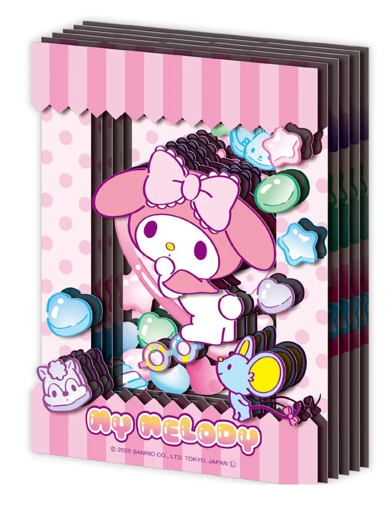 Hello Kitty My Melody Ensky Paper Shadow Art Mini SA-M02 papirhobbysett