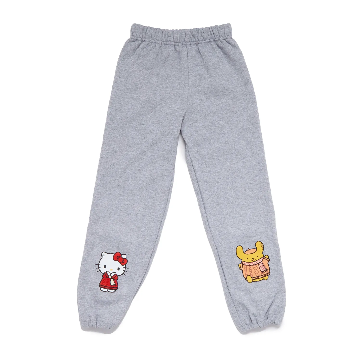 Hello Kitty and Friends Big Kids Cozy Fleece Loungewear Set pysjamas gråmelerte