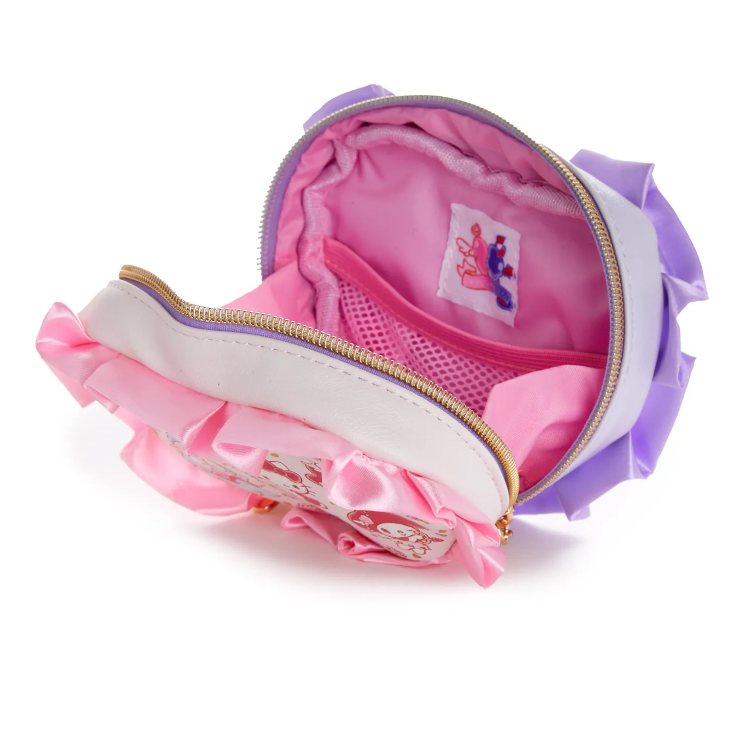Sanrio Characters Mini Heart Zipper Pouch Bright and Dark Angel Series hjertepung